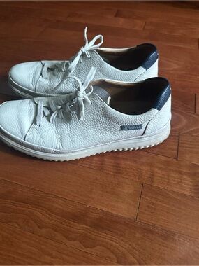 Mephisto Men’s White Leather Sneakers